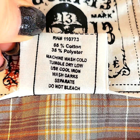 Lucky 13 Retro Style Plaid Top - Picture 5 of 6